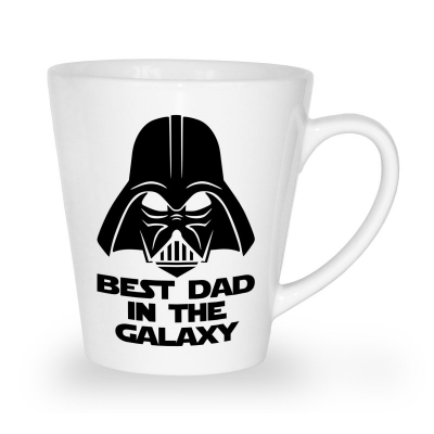 Kubek latte na dzień ojca Best dad in the galaxy